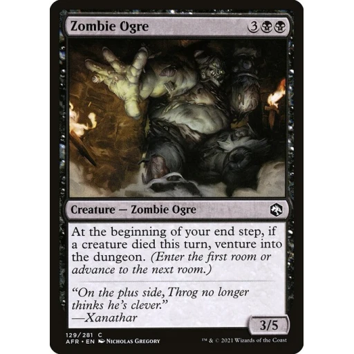 Adventures in the Forgotten Realms - 129 - Zombie Ogre - Common - B - Non-foil