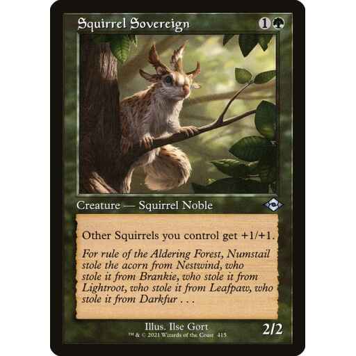 Modern Horizons 2 - 415 - Squirrel Sovereign - Uncommon - G - Foil