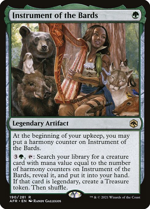 Adventures in the Forgotten Realms - 190 - Instrument of the Bards - Rare - G - Foil