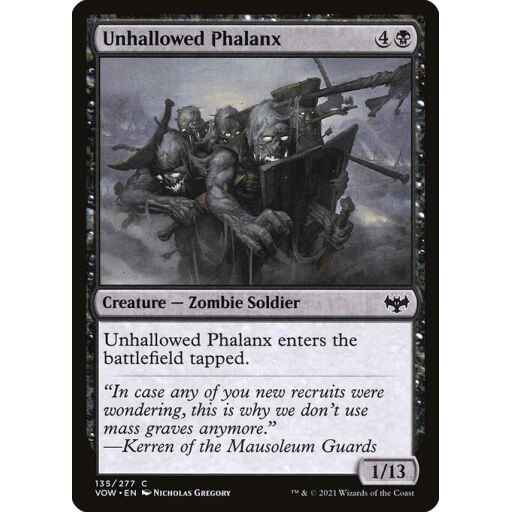 Innistrad: Crimson Vow - 135 - Unhallowed Phalanx - Common - B - Non-foil
