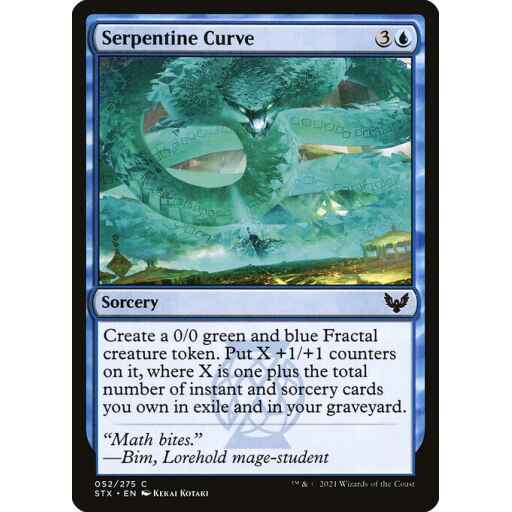 Strixhaven: School of Mages - 52 - Serpentine Curve - Common - U - Non-foil
