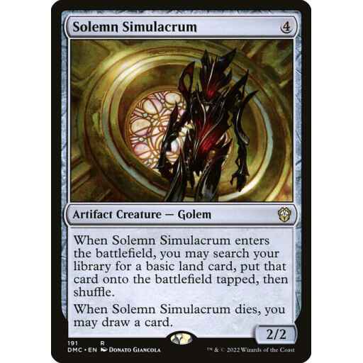 Dominaria United Commander - 191 - Solemn Simulacrum - Rare - C - Non-foil