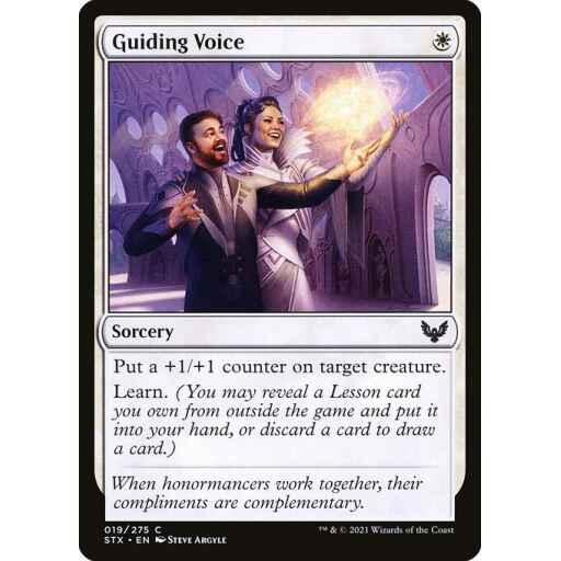 Strixhaven: School of Mages - 19 - Guiding Voice - Common - W - Non-foil