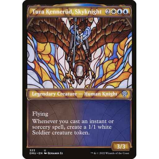 Dominaria United - 323 - Tura Kennerüd, Skyknight - Uncommon - WU - Non-foil