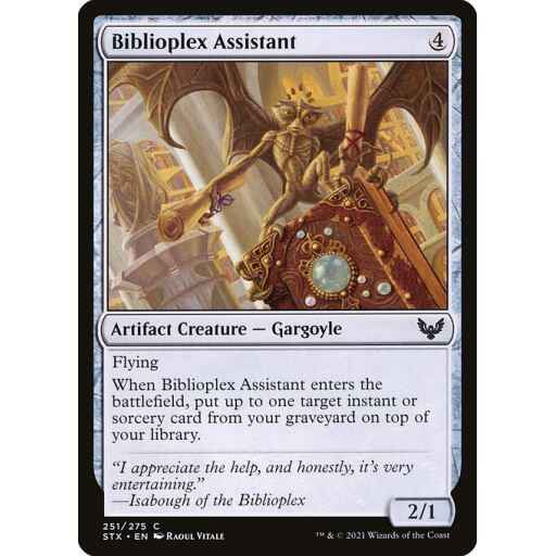 Strixhaven: School of Mages - 251 - Biblioplex Assistant - Common - C - Non-foil