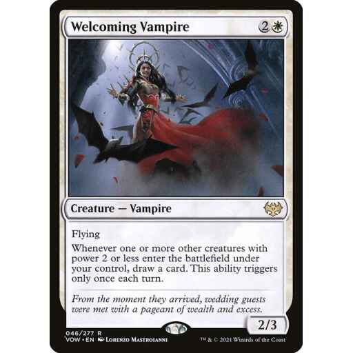 Innistrad: Crimson Vow - 46 - Welcoming Vampire - Rare - W - Non-foil
