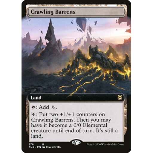 Zendikar Rising - 378 - Crawling Barrens - Rare - C - Non-foil