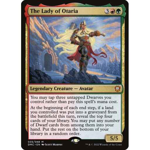 Dominaria United Commander - 35 - The Lady of Otaria - Mythic - RG - Non-foil