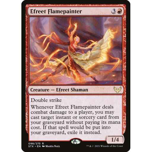 Strixhaven: School of Mages - 98 - Efreet Flamepainter - Rare - R - Non-foil
