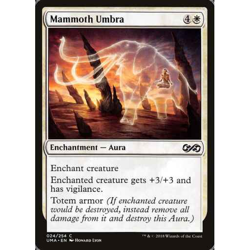 Ultimate Masters - 24 - Mammoth Umbra - Common - W - Non-foil