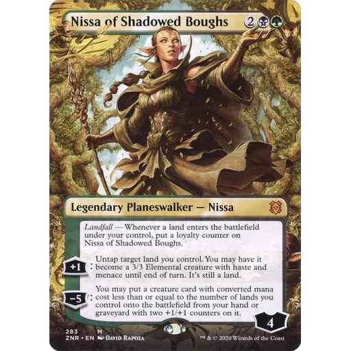 Zendikar Rising - 283 - Nissa of Shadowed Boughs - Mythic - BG - Non-foil