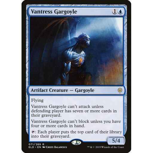 Throne of Eldraine - 71 - Vantress Gargoyle - Rare - U - Non-foil