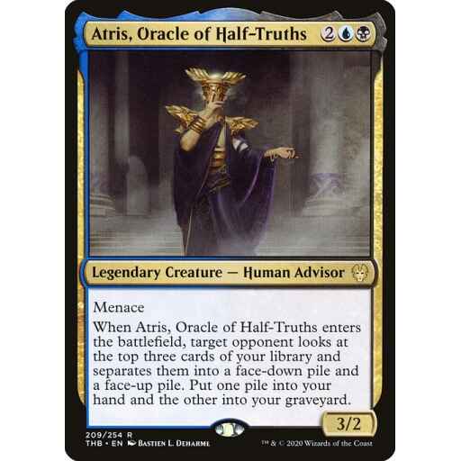 Theros Beyond Death - 209 - Atris, Oracle of Half-Truths - Rare - UB - Non-foil