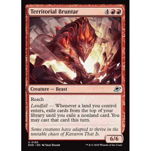 Edge of Eternities - 165 - Territorial Bruntar - Uncommon - R - Foil