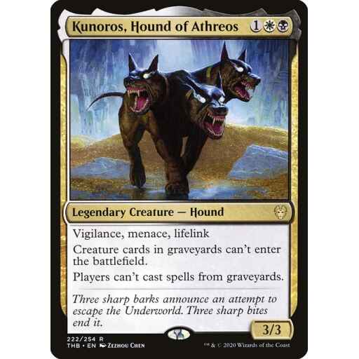 Theros Beyond Death - 222 - Kunoros, Hound of Athreos - Rare - WB - Non-foil