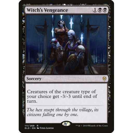 Throne of Eldraine - 111 - Witch's Vengeance - Rare - B - Non-foil