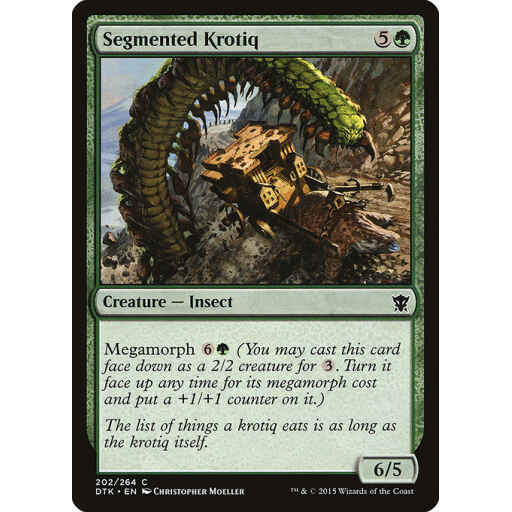 Dragons of Tarkir - 202 - Segmented Krotiq - Common - G - Non-foil