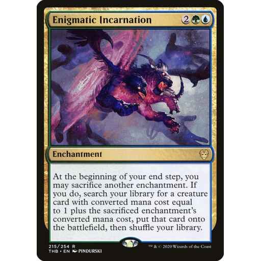 Theros Beyond Death - 215 - Enigmatic Incarnation - Rare - UG - Non-foil