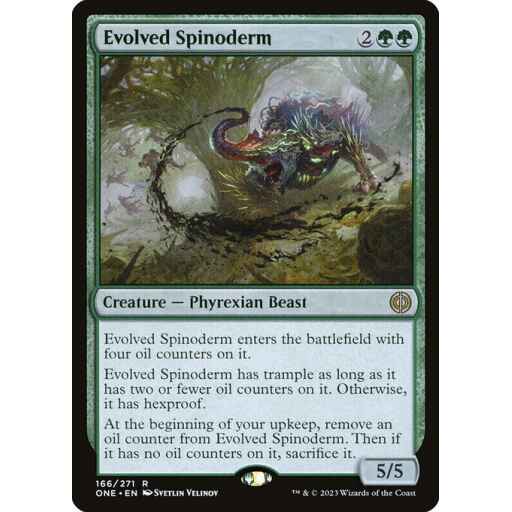 Phyrexia: All Will Be One - 166 - Evolved Spinoderm - Rare - G - Non-foil
