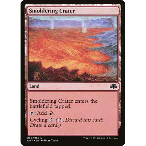 Dominaria Remastered - 257 - Smoldering Crater - Common - C - Non-foil