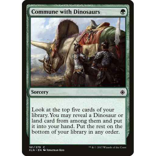 Ixalan - 181 - Commune with Dinosaurs - Common - G - Non-foil