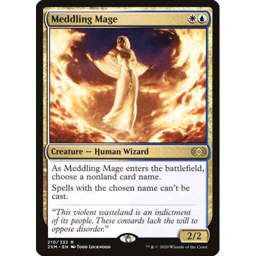 Double Masters - 210 - Meddling Mage - Rare - WU - Non-foil
