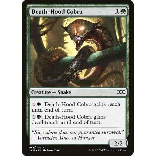 Double Masters - 163 - Death-Hood Cobra - Common - G - Non-foil