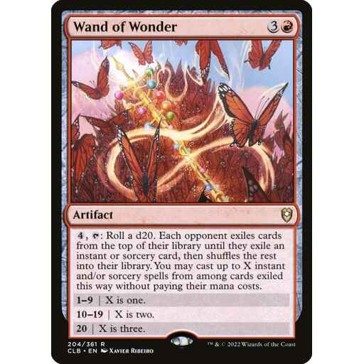 Commander Legends: Battle for Baldur's Gate - 204 - Wand of Wonder - Rare - R - Non-foil