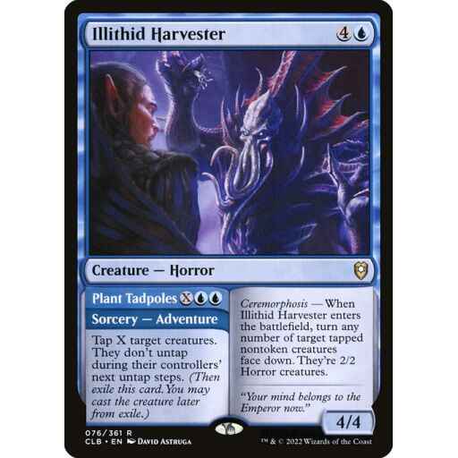 Commander Legends: Battle for Baldur's Gate - 76 - Illithid Harvester // Plant Tadpoles - Rare - U - Non-foil