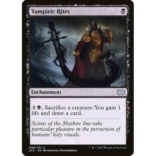 Double Masters 2022 - 98 - Vampiric Rites - Uncommon - B - Non-foil