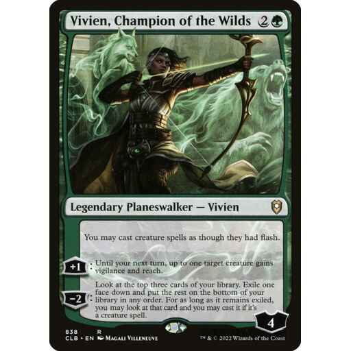 Commander Legends: Battle for Baldur's Gate - 838 - Vivien, Champion of the Wilds - Rare - G - Non-foil