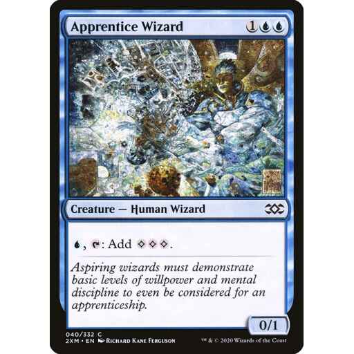 Double Masters - 40 - Apprentice Wizard - Common - U - Non-foil