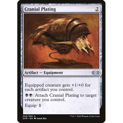 Double Masters - 245 - Cranial Plating - Uncommon - C - Non-foil