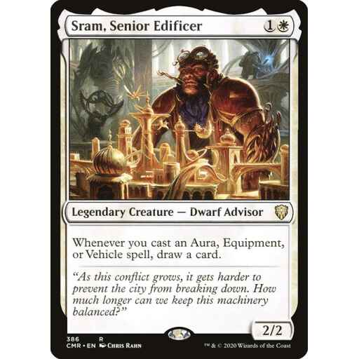 Commander Legends - 386 - Sram, Senior Edificer - Rare - W - Non-foil
