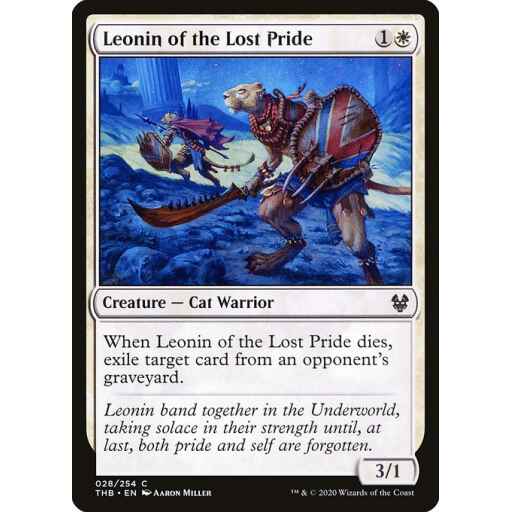 Theros Beyond Death - 28 - Leonin of the Lost Pride - Common - W - Non-foil
