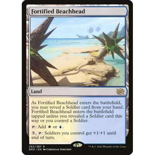 The Brothers' War - 262 - Fortified Beachhead - Rare - C - Non-foil