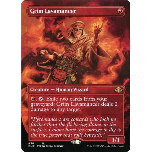 Dominaria Remastered - 434 - Grim Lavamancer - Rare - R - Non-foil