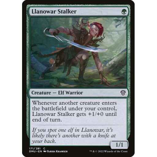 Dominaria United - 171 - Llanowar Stalker - Common - G - Non-foil