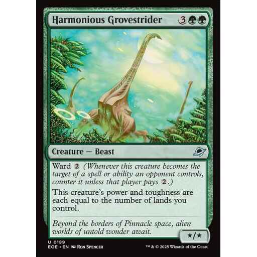 Edge of Eternities - 189 - Harmonious Grovestrider - Uncommon - G - Foil