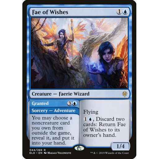 Throne of Eldraine - 44 - Fae of Wishes // Granted - Rare - U - Non-foil