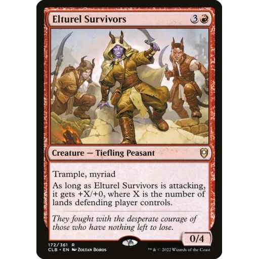 Commander Legends: Battle for Baldur's Gate - 172 - Elturel Survivors - Rare - R - Non-foil