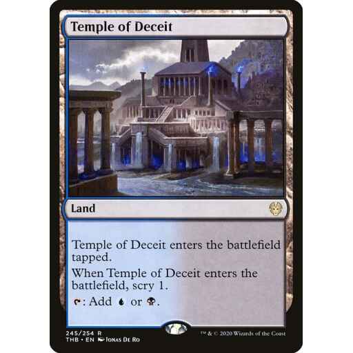 Theros Beyond Death - 245 - Temple of Deceit - Rare - C - Non-foil