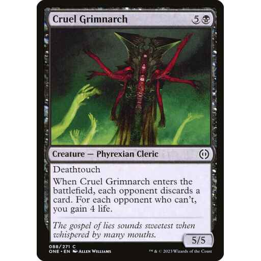 Phyrexia: All Will Be One - 88 - Cruel Grimnarch - Common - B - Non-foil