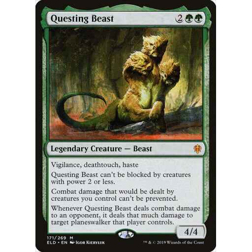 Throne of Eldraine - 171 - Questing Beast - Mythic - G - Non-foil