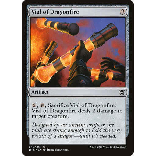 Dragons of Tarkir - 247 - Vial of Dragonfire - Common - C - Non-foil