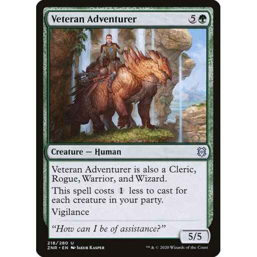 Zendikar Rising - 218 - Veteran Adventurer - Uncommon - G - Non-foil