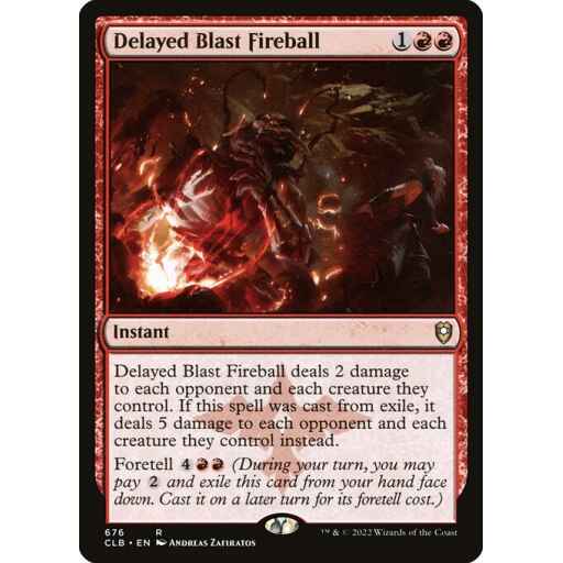 Commander Legends: Battle for Baldur's Gate - 676 - Delayed Blast Fireball - Rare - R - Non-foil