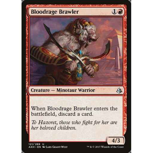 Amonkhet - 121 - Bloodrage Brawler - Uncommon - R - Non-foil