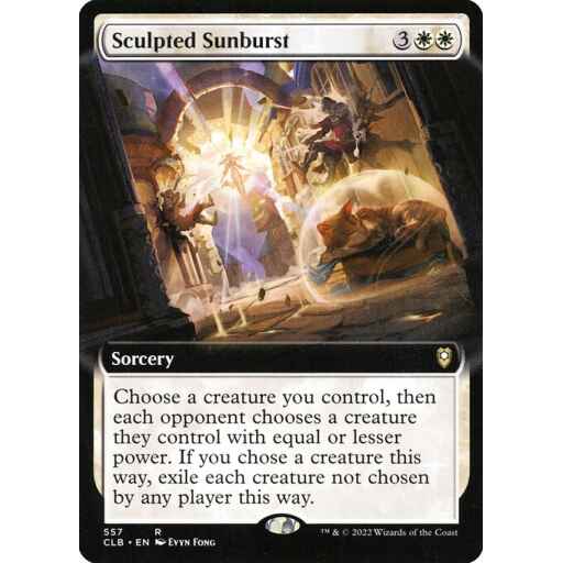 Commander Legends: Battle for Baldur's Gate - 557 - Sculpted Sunburst - Rare - W - Non-foil