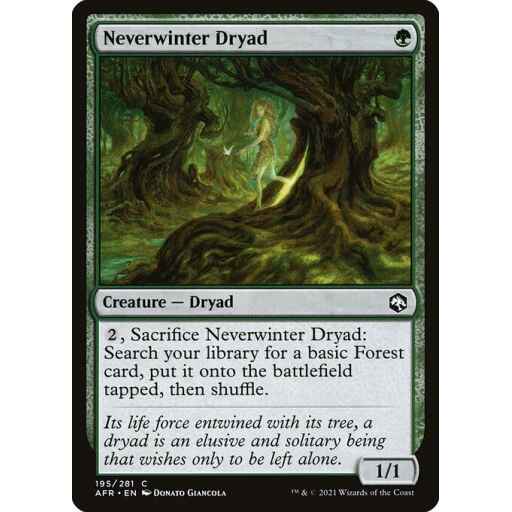 Adventures in the Forgotten Realms - 195 - Neverwinter Dryad - Common - G - Non-foil